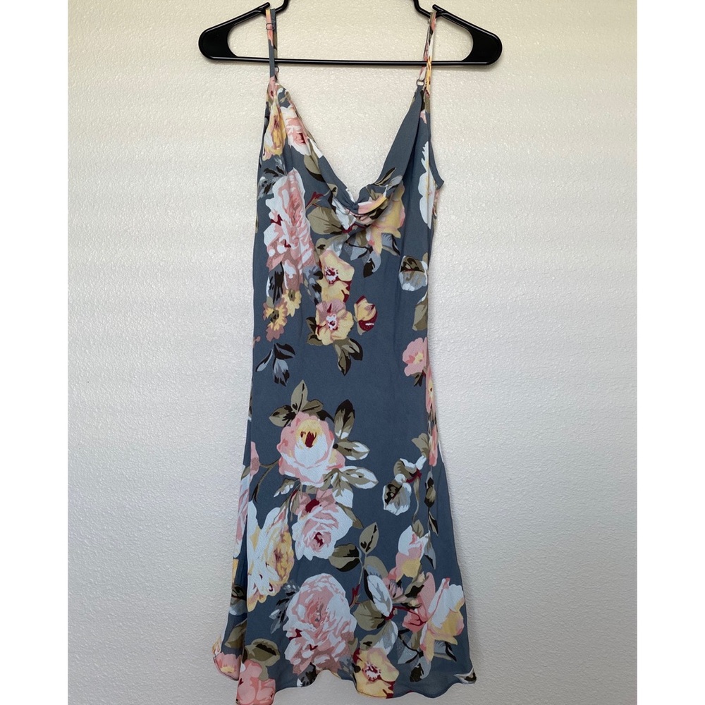 Grey and Floral Dress